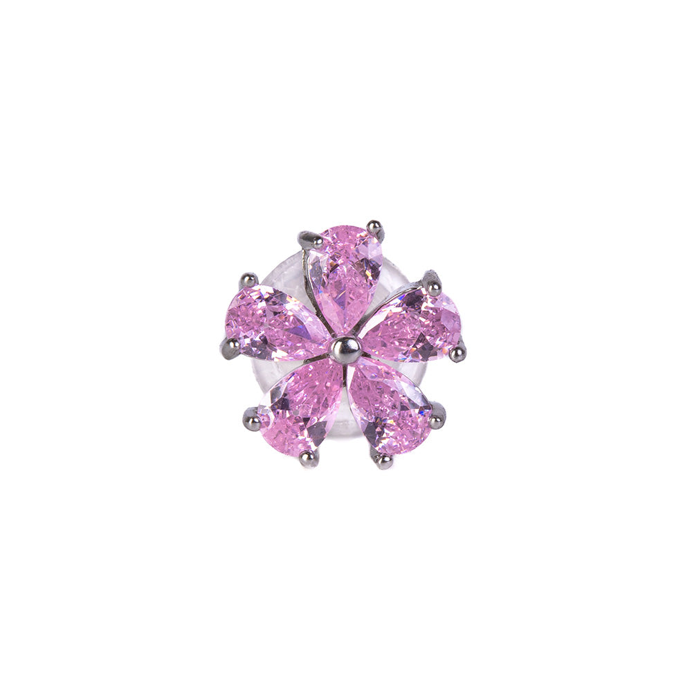 ORECCHINO SINGOLO PUNTO LUCE CON LA FORMA A FIORE