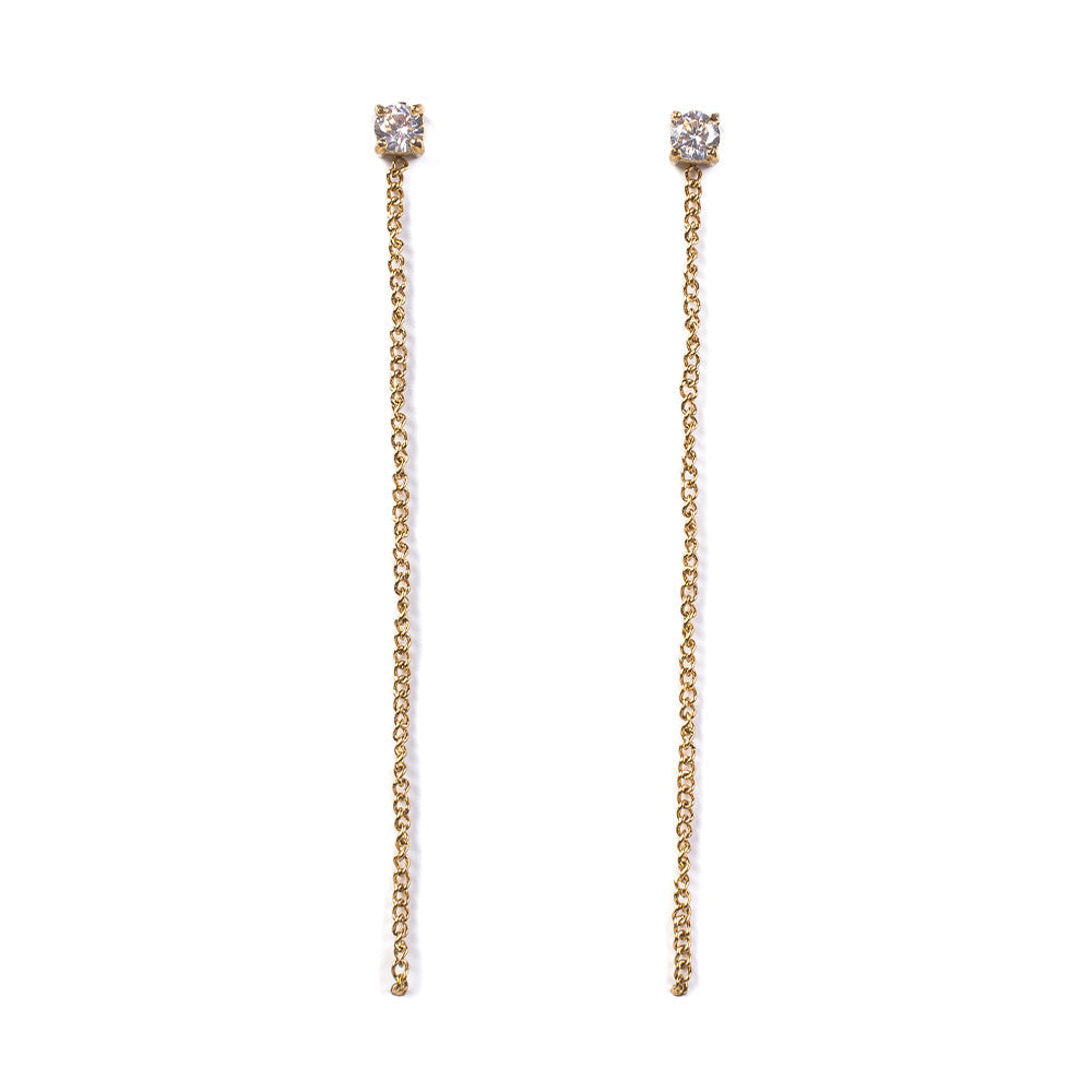 ORECCHINI PENDENTI MODELLO LOVELY CON STRASS PENDENTE