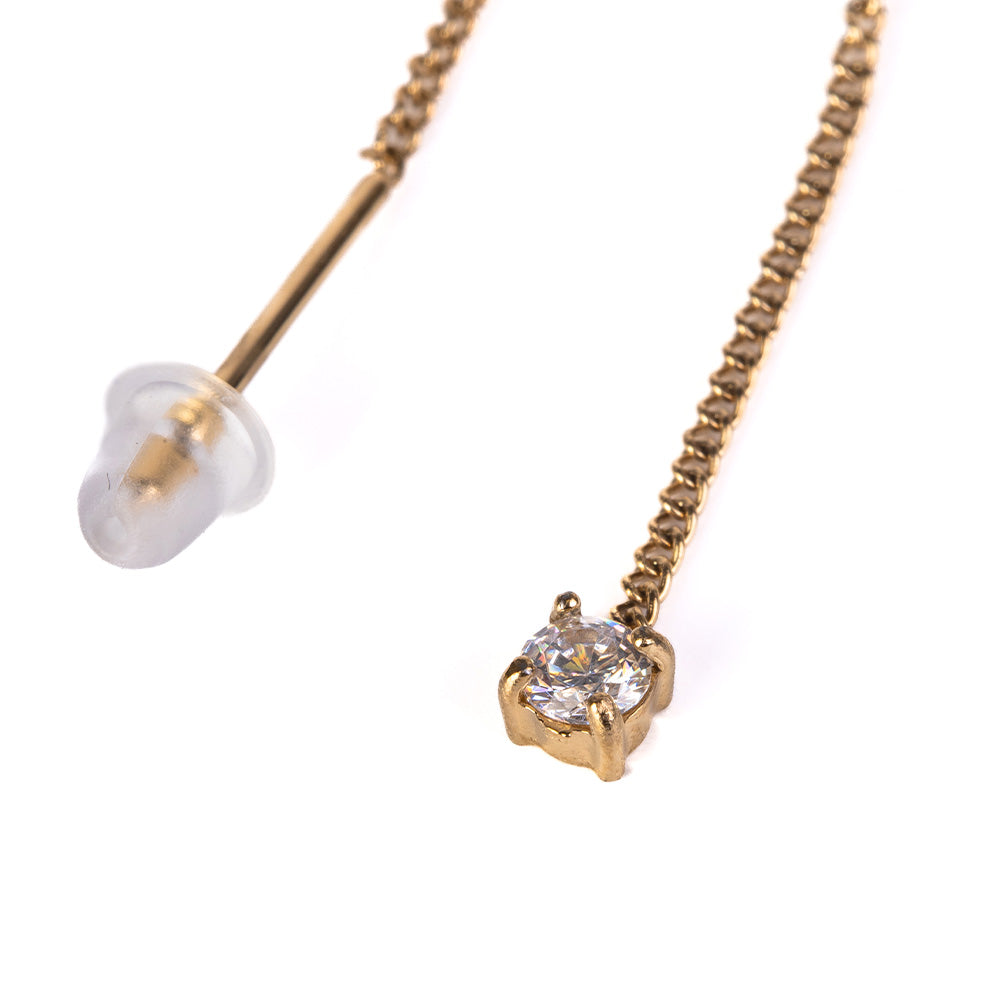 ORECCHINI PENDENTI MODELLO LOVELY CON STRASS PENDENTE