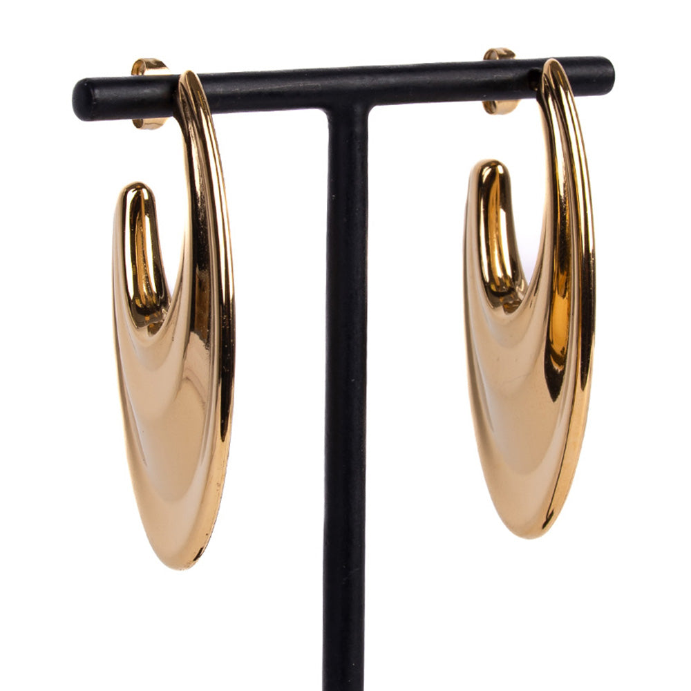 ELONGATED SHAPE DANGLING EARRINGS