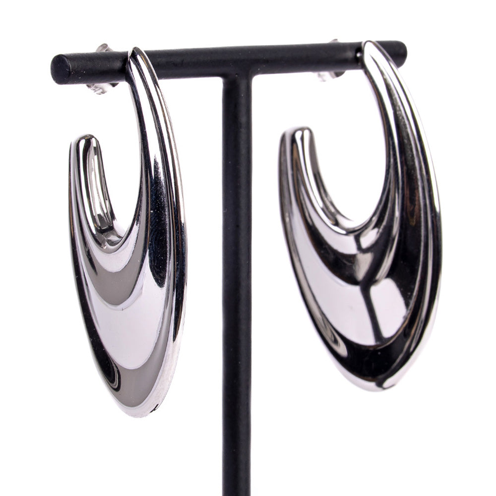 ELONGATED SHAPE DANGLING EARRINGS