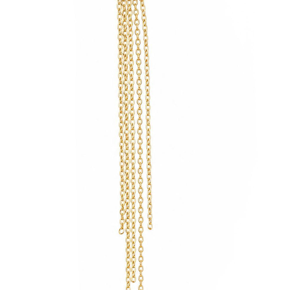 ORECCHINI EARCUFF CON CATENE FINE PENDENTI