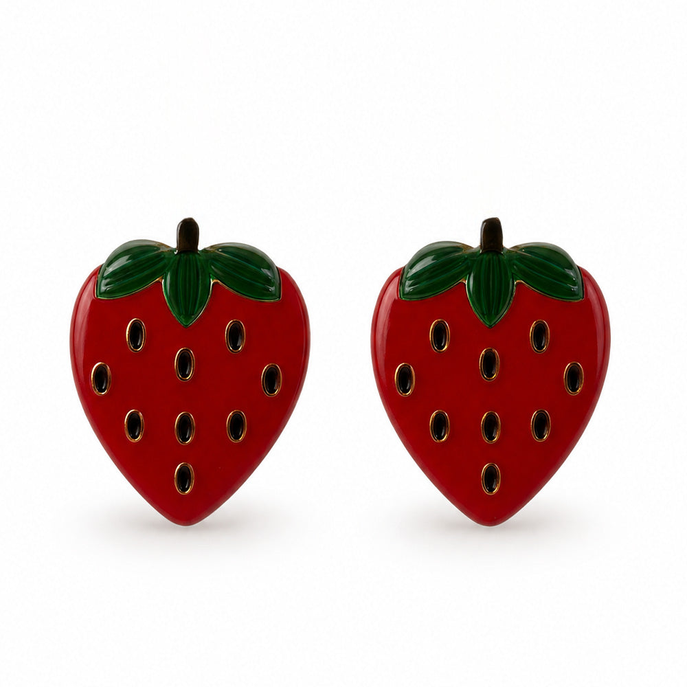 ORECCHINI A LOBO PIATTI A FRAGOLA