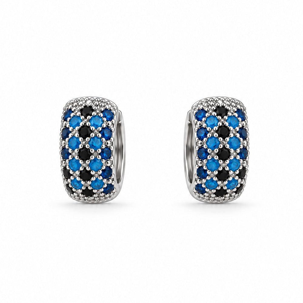 ORECCHINI A CERCHIETTO CON STRASS