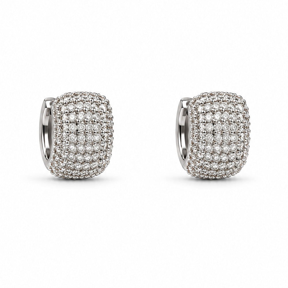 ORECCHINI A CERCHIETTO CON STRASS