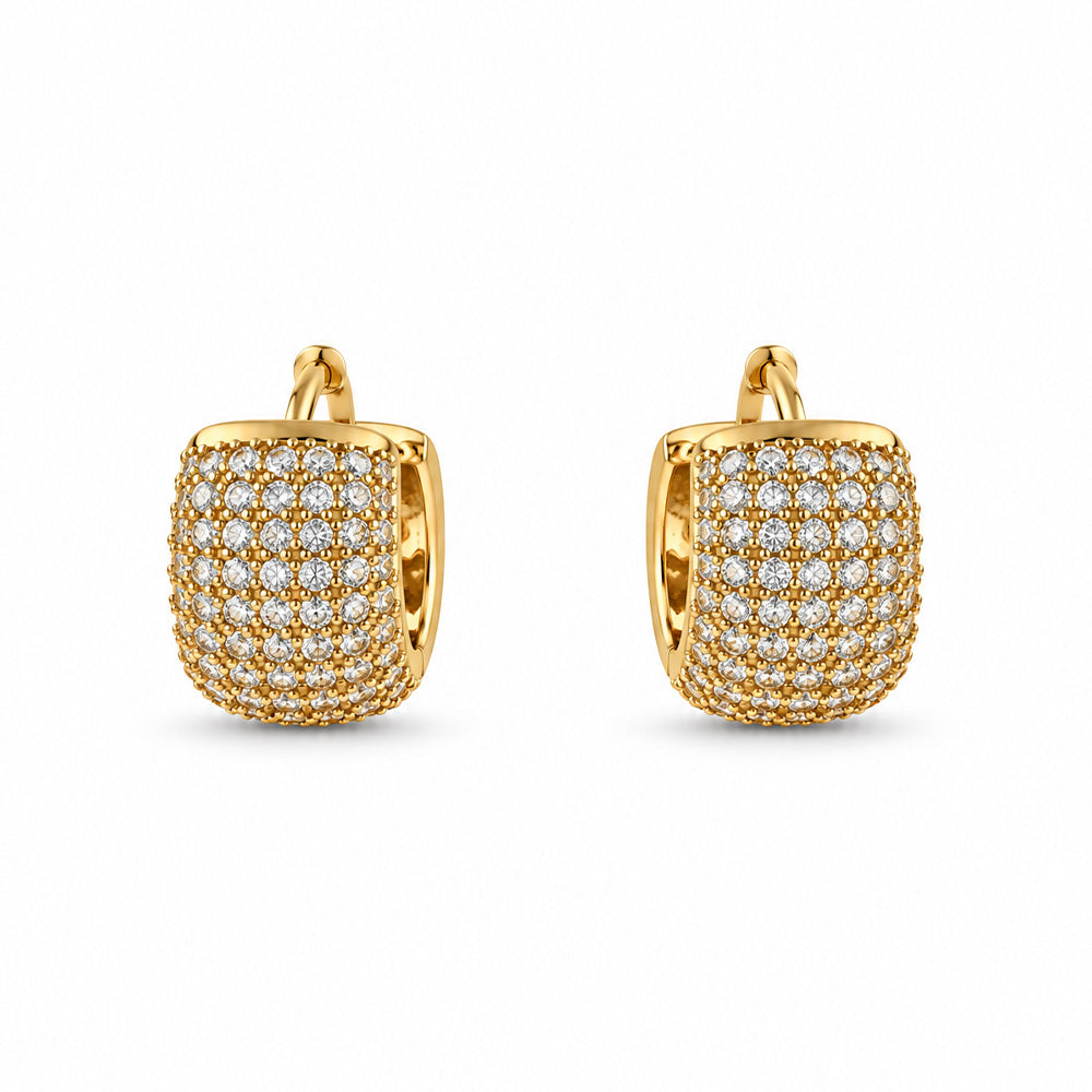 ORECCHINI A CERCHIETTO CON STRASS