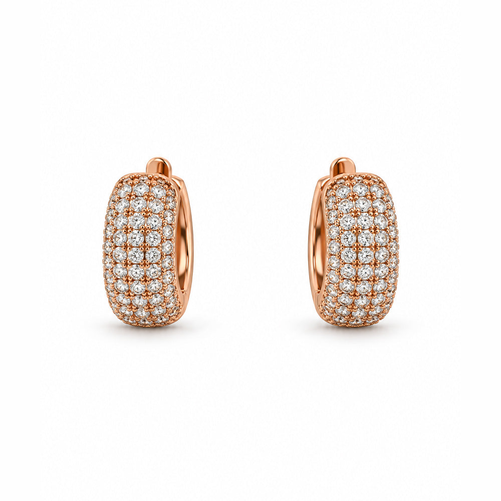 ORECCHINI A CERCHIETTO CON STRASS