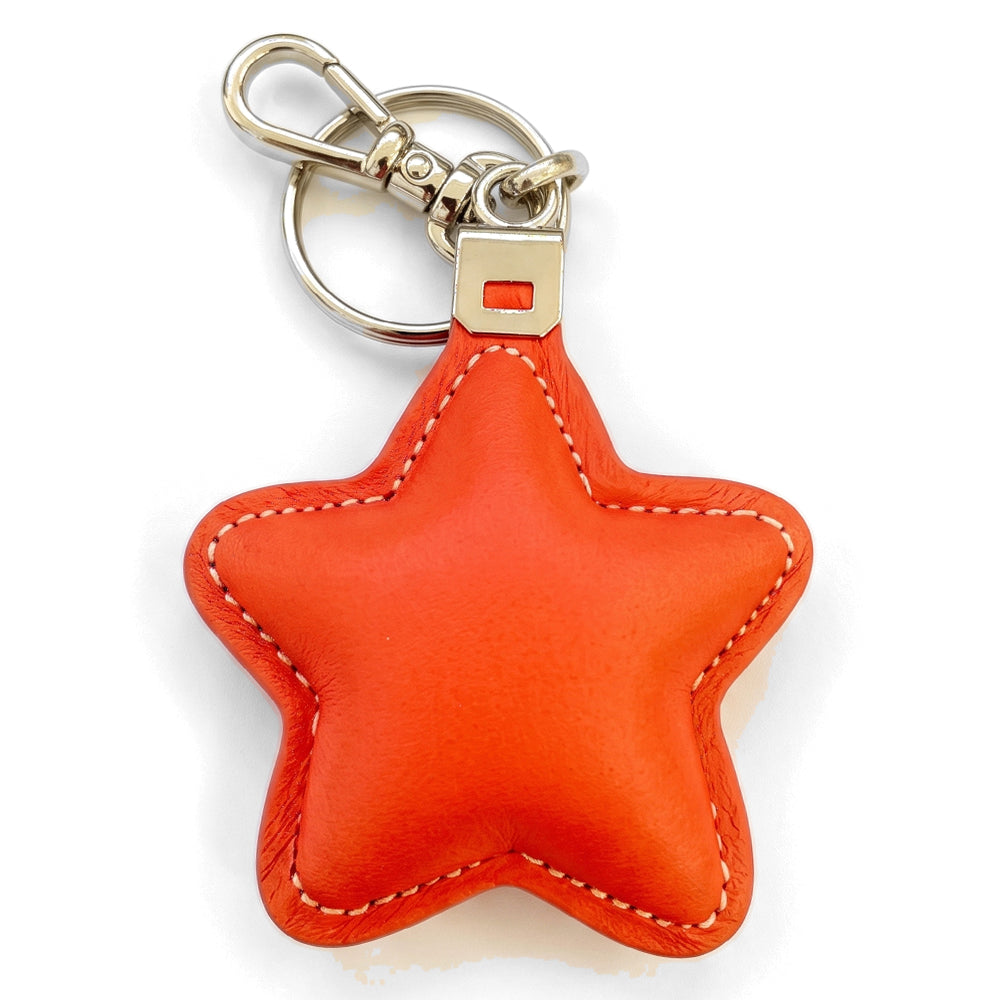 PORTACHIAVI IN PELLE A FORMA DI STELLA