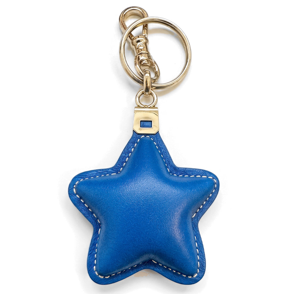 PORTACHIAVI IN PELLE A FORMA DI STELLA