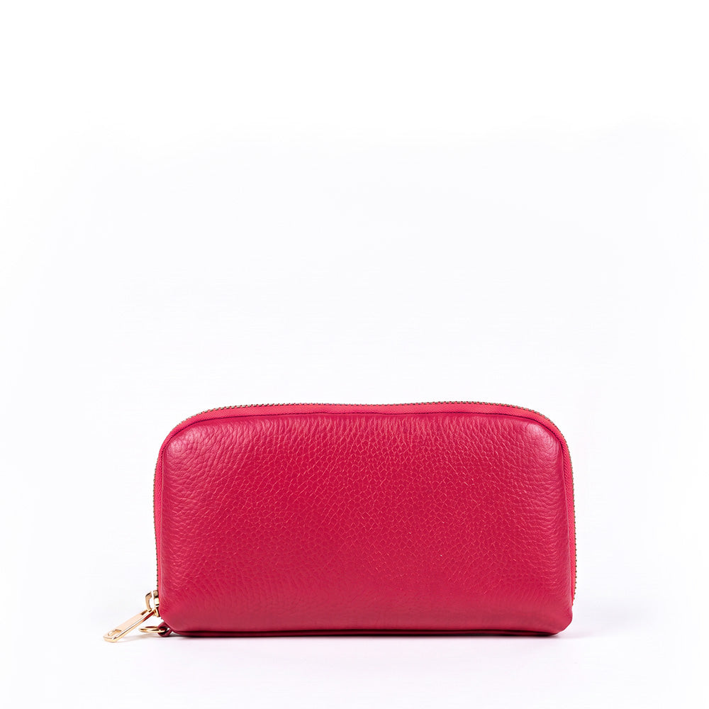PORTAFOGLIO POCHETTE CON ZIP E TRE SCOMPARTI