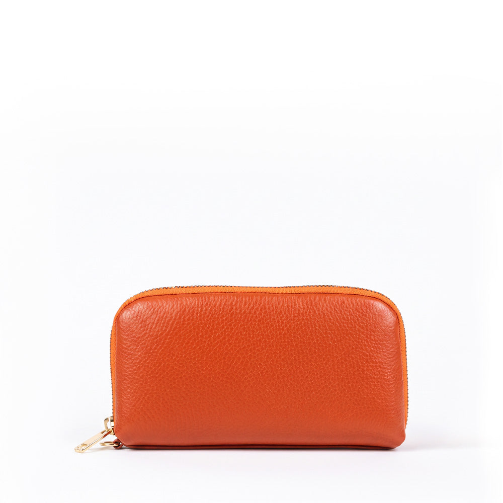 PORTAFOGLIO POCHETTE CON ZIP E TRE SCOMPARTI