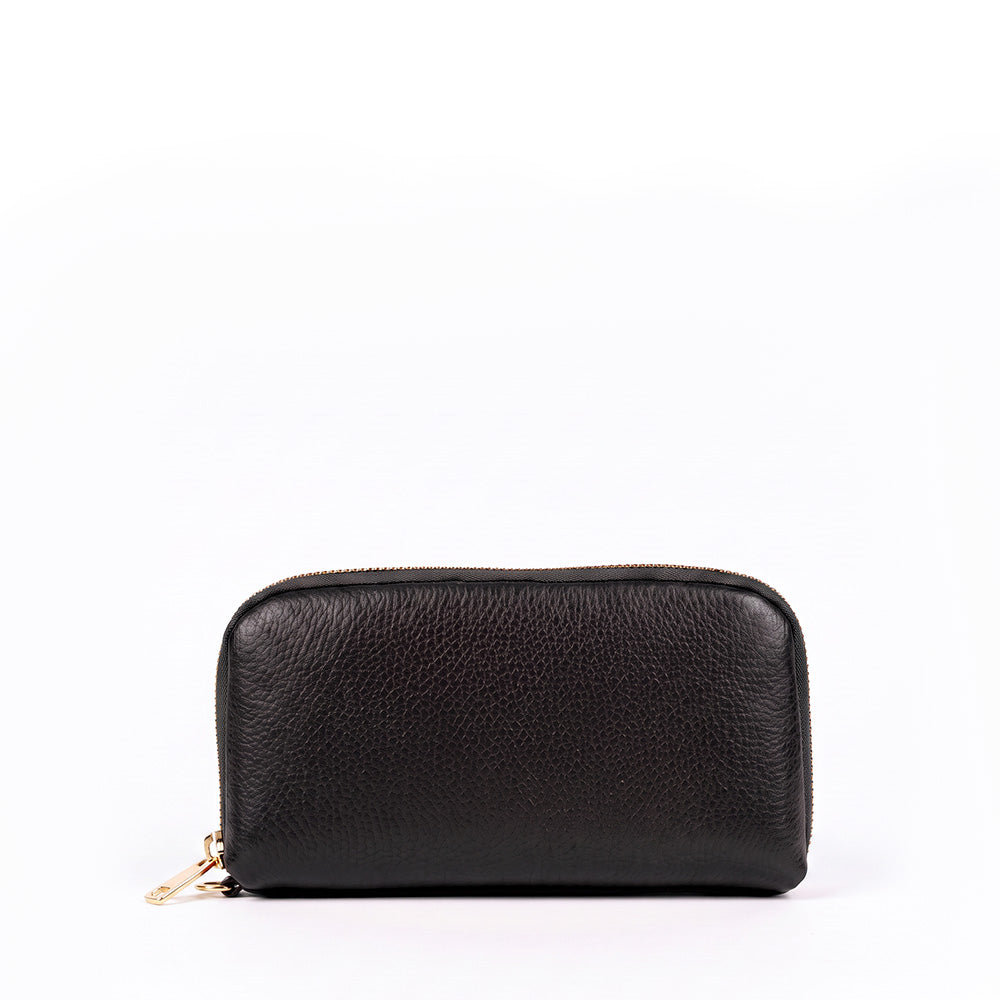 PORTAFOGLIO POCHETTE CON ZIP E TRE SCOMPARTI