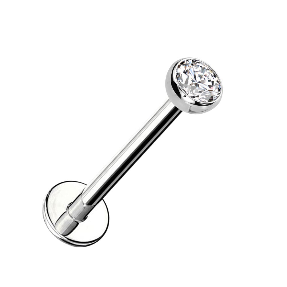 PIERCING LABRET CON STRASS 2.5 MM