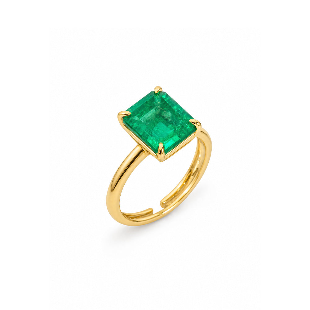 ANELLO REGOLABILE CON PIETRA RETTANGOLARE