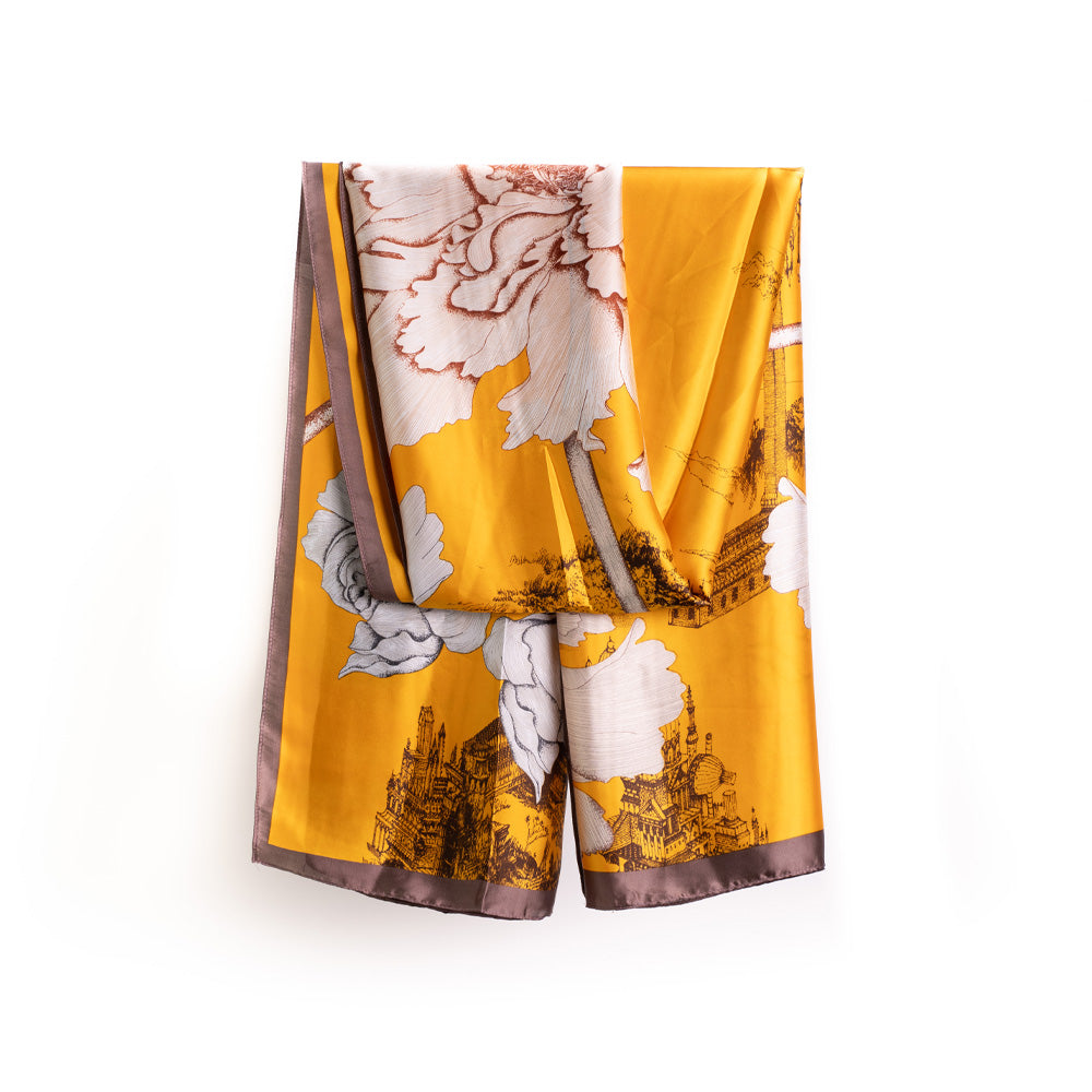 SCIARPA LEGGERA CON FIORI