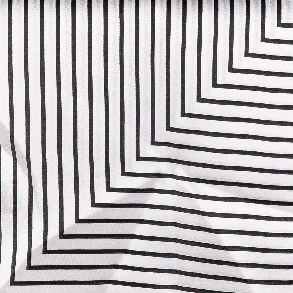 SCIARPA FOULARD DA COLLO IN SETA A RIGHE