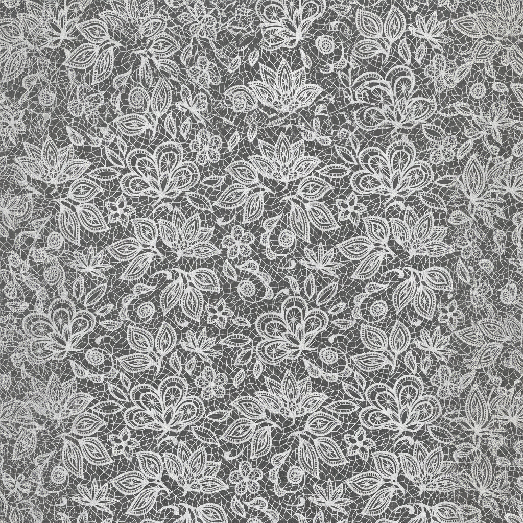 SCIARPA FOULARD IN SETA GRANDE CON FANTASIA SIMIL PIZZO