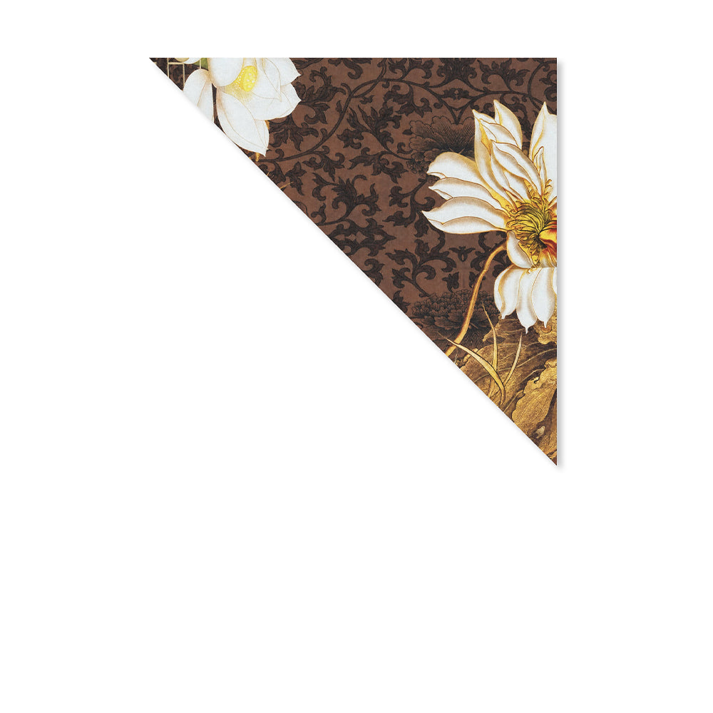 SCIARPA CON FANTASIA FLOREALE E DECORI STILE GIAPPONESE DOUBLE FACE