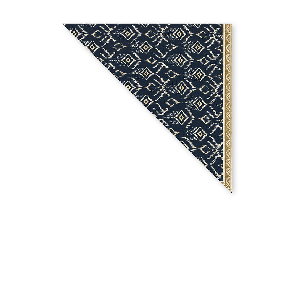 SCIARPA FOULARD DA COLLO CON FANTASIA ASTRATTA E CORNICE