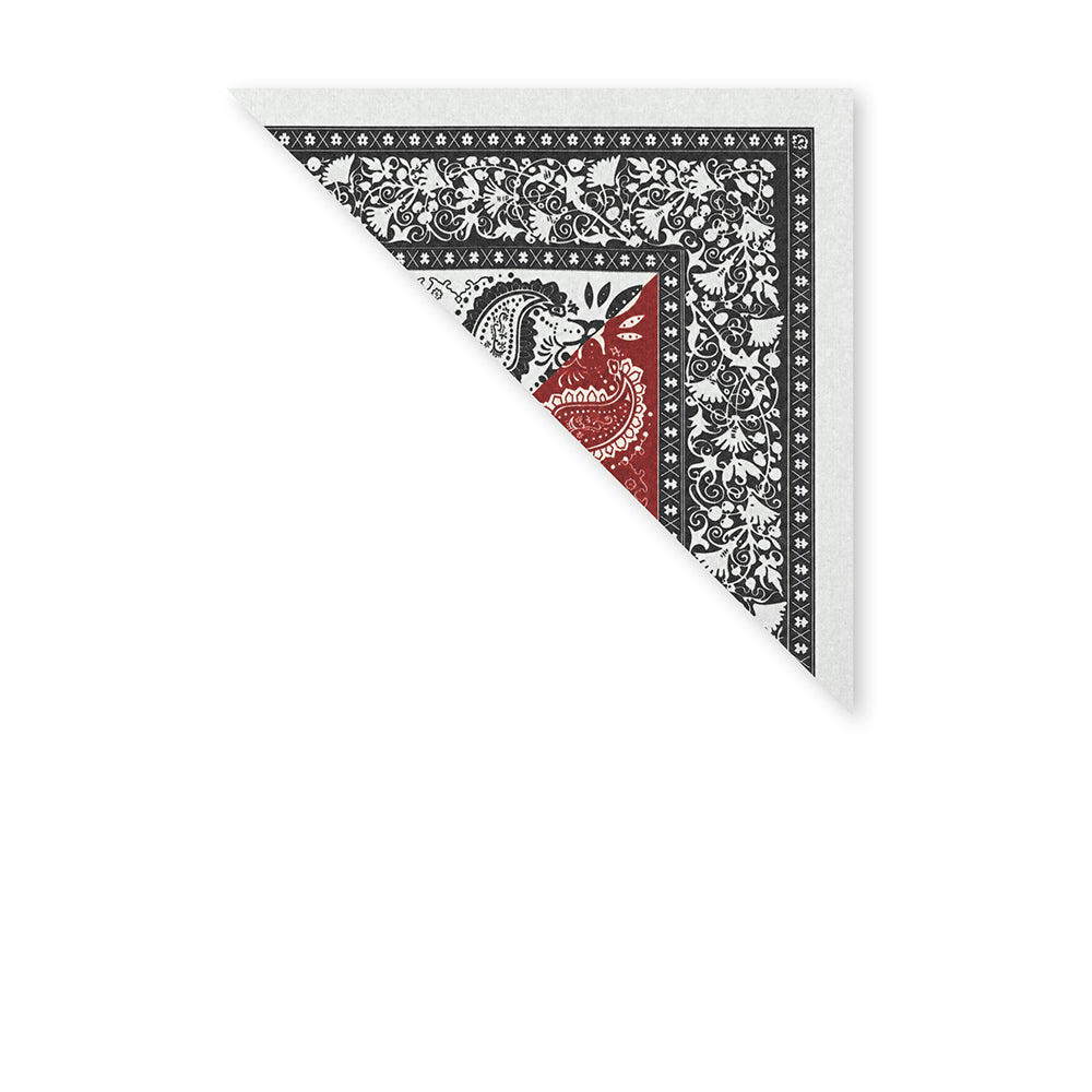 SCIARPA FOULARD DA COLLO A FANTASIA CON META' SFONDO BORDEAUX