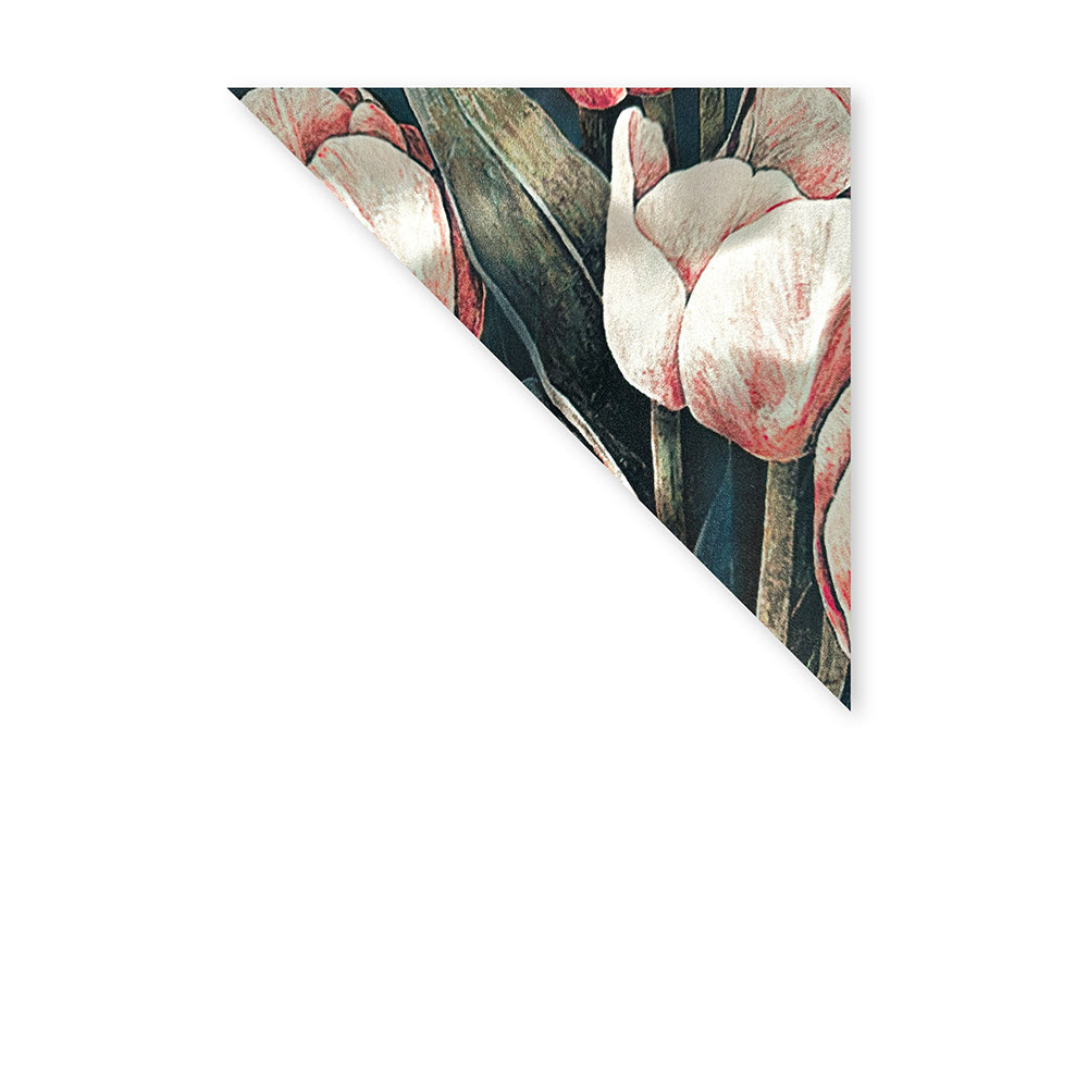SCIARPA FOULARD IN SETA CON FANTASIA FLOREALE TULIPANI