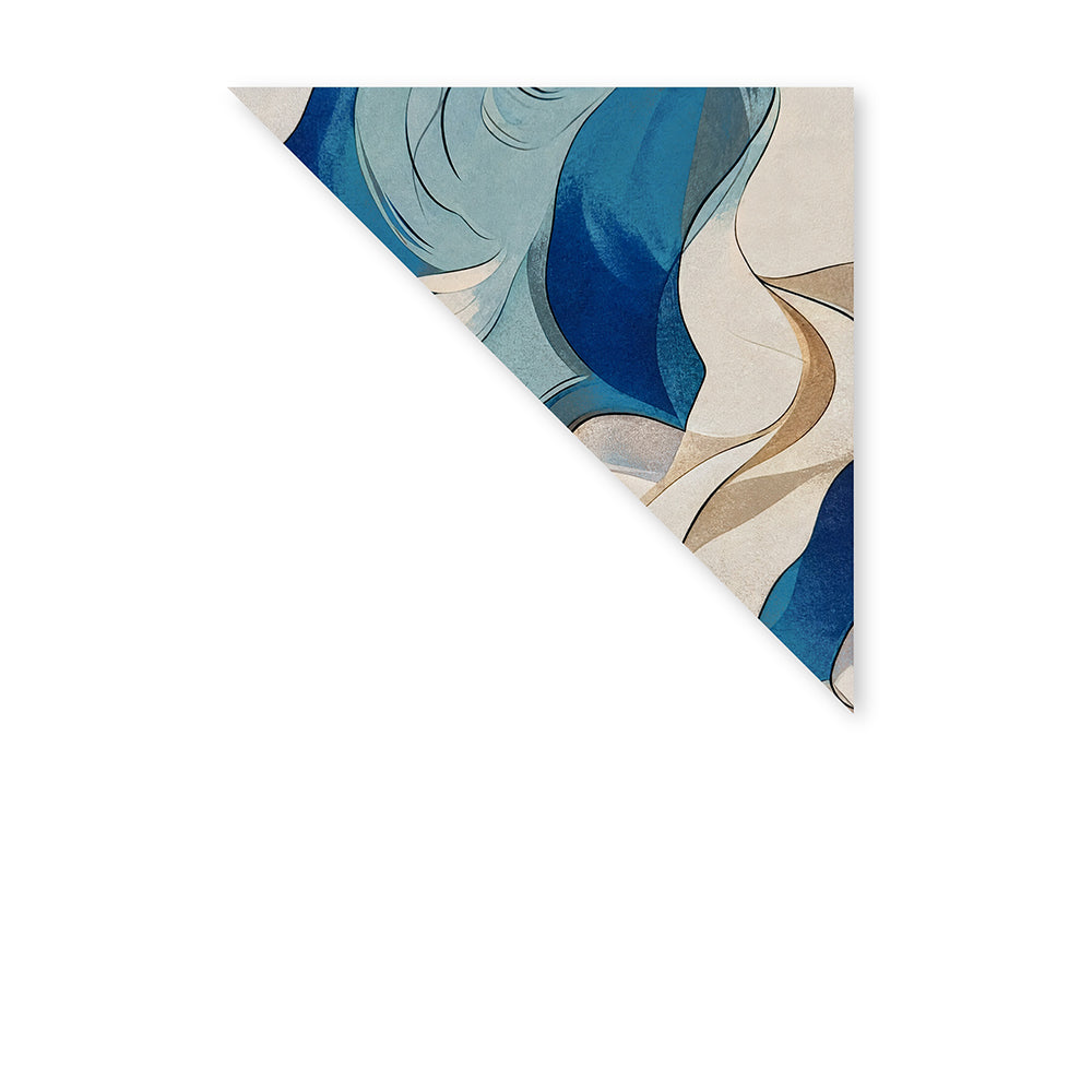 SCIARPA FOULARD IN SETA CON FANTASIA ASTRATTA