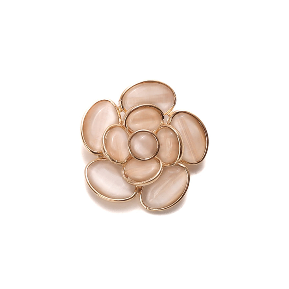 SPILLA A FORMA DI FIORE CON PETALI EFFETTO MADREPERLA