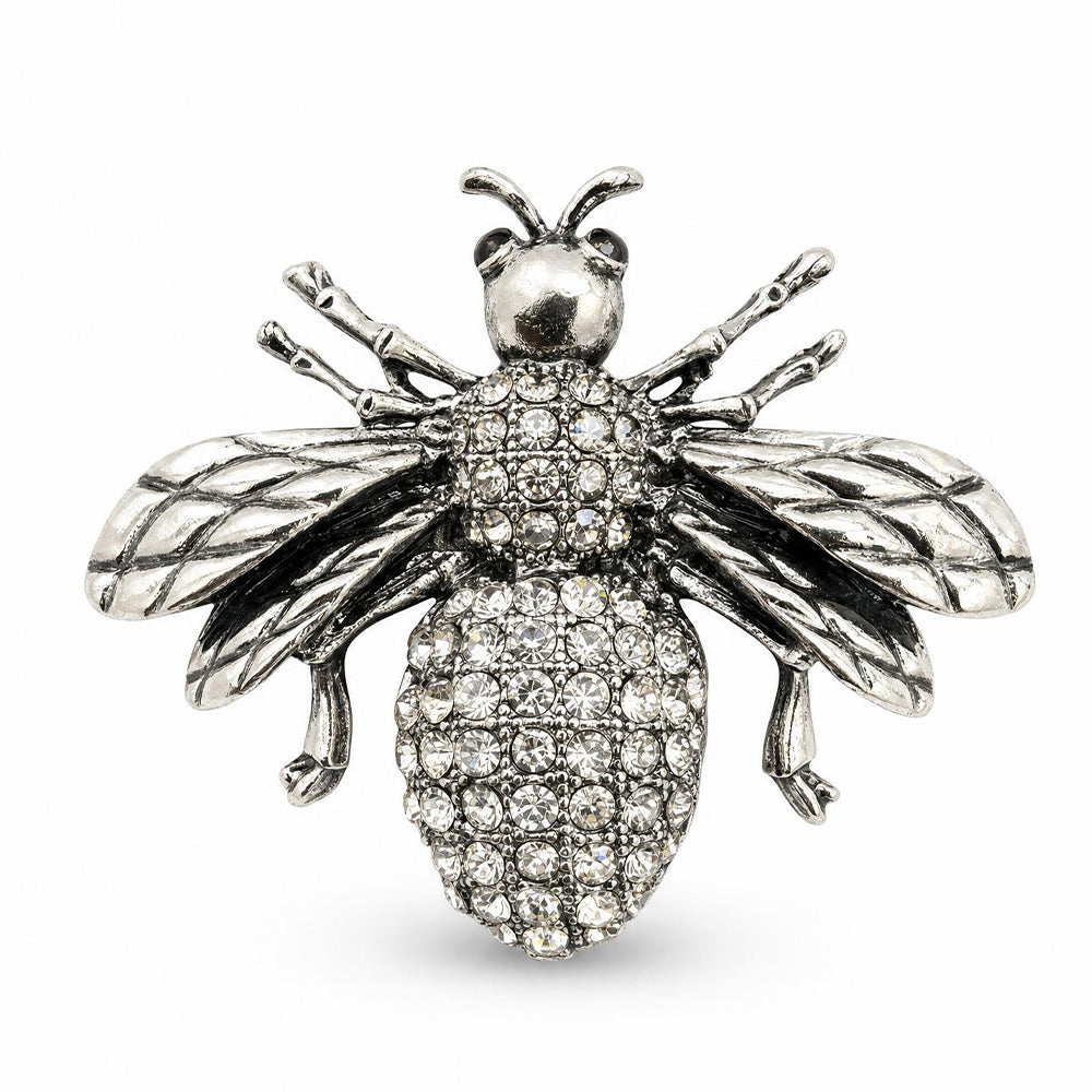 SPILLA A FORMA DI APE CON STRASS