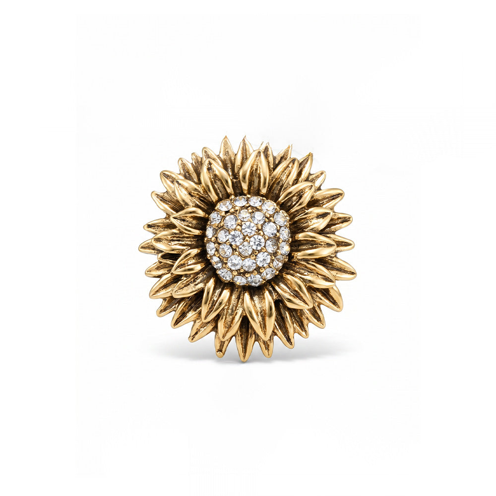 SPILLA A FORMA DI FIORE CON STRASS