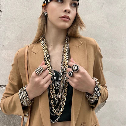LONG MULTI-STRING NECKLACE