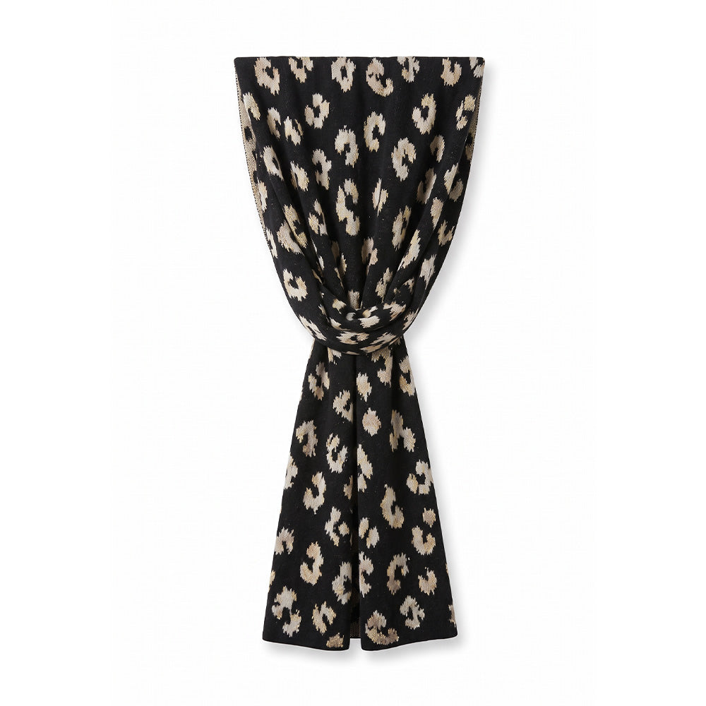 SCIARPA CON FANTASIA LEOPARDATA E GLITTER