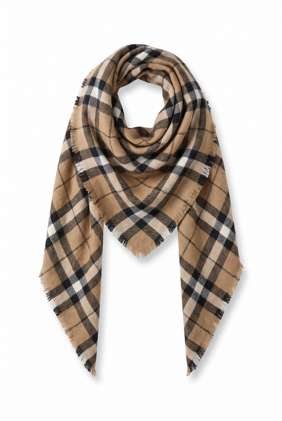 FOULARD TRIANGOLARE STILE SCOZZESE