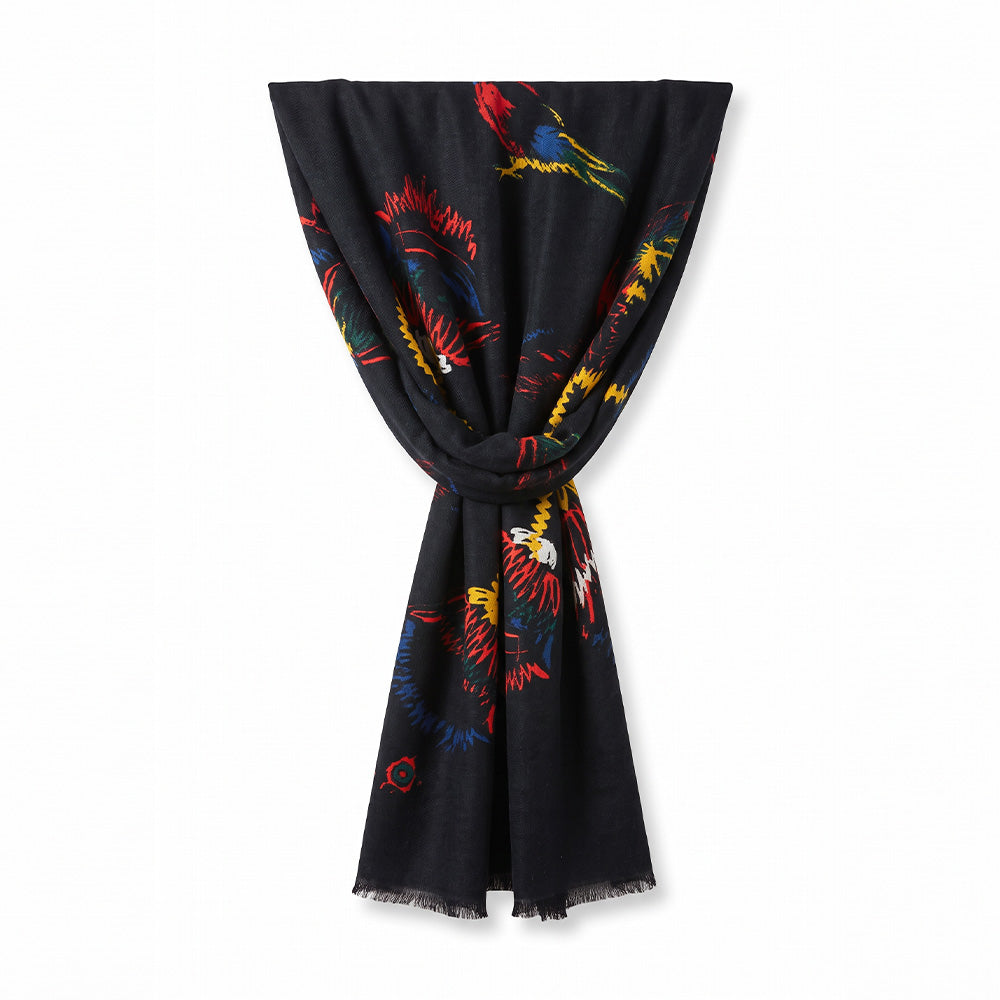 SCIARPA CON TRAMA A FIORI