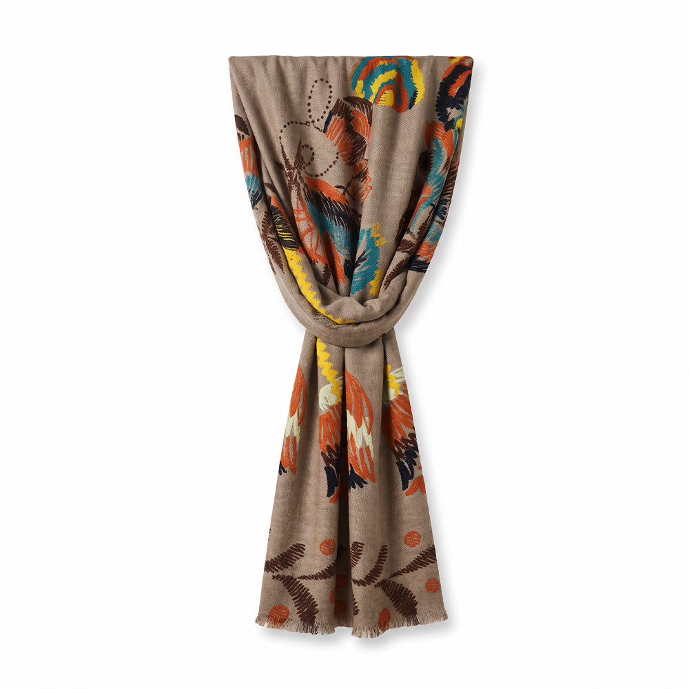 SCIARPA CON TRAMA A FIORI