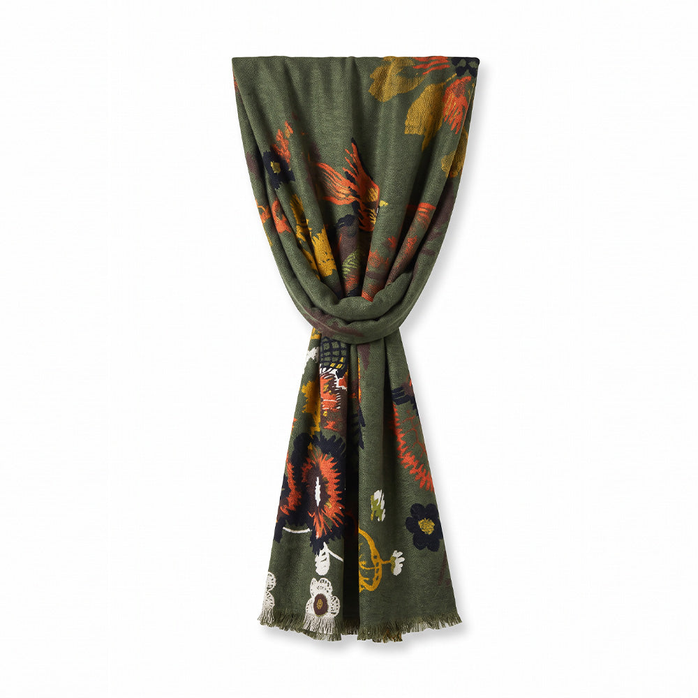SCIARPA CON TRAMA A FIORI
