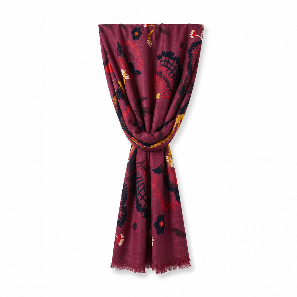 SCIARPA CON TRAMA A FIORI
