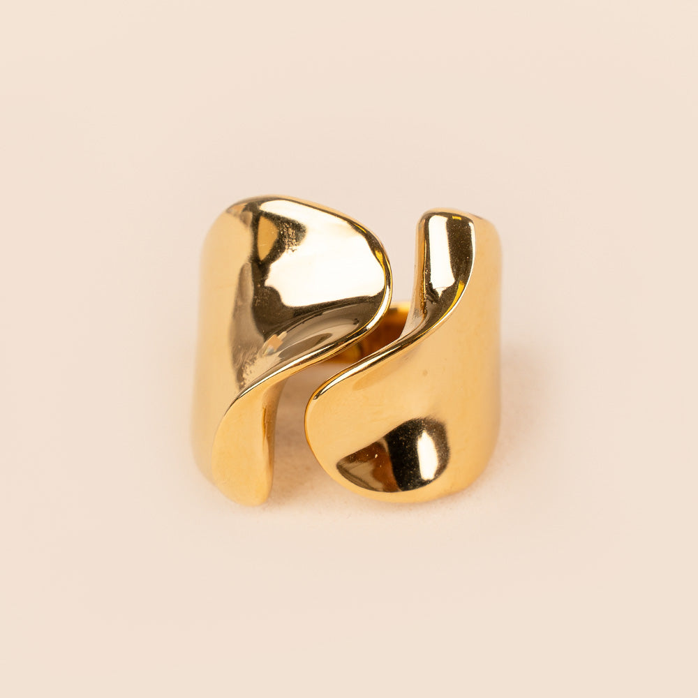 ANELLO A FASCIA CON APERTURA ONDULATA ANTERIORE