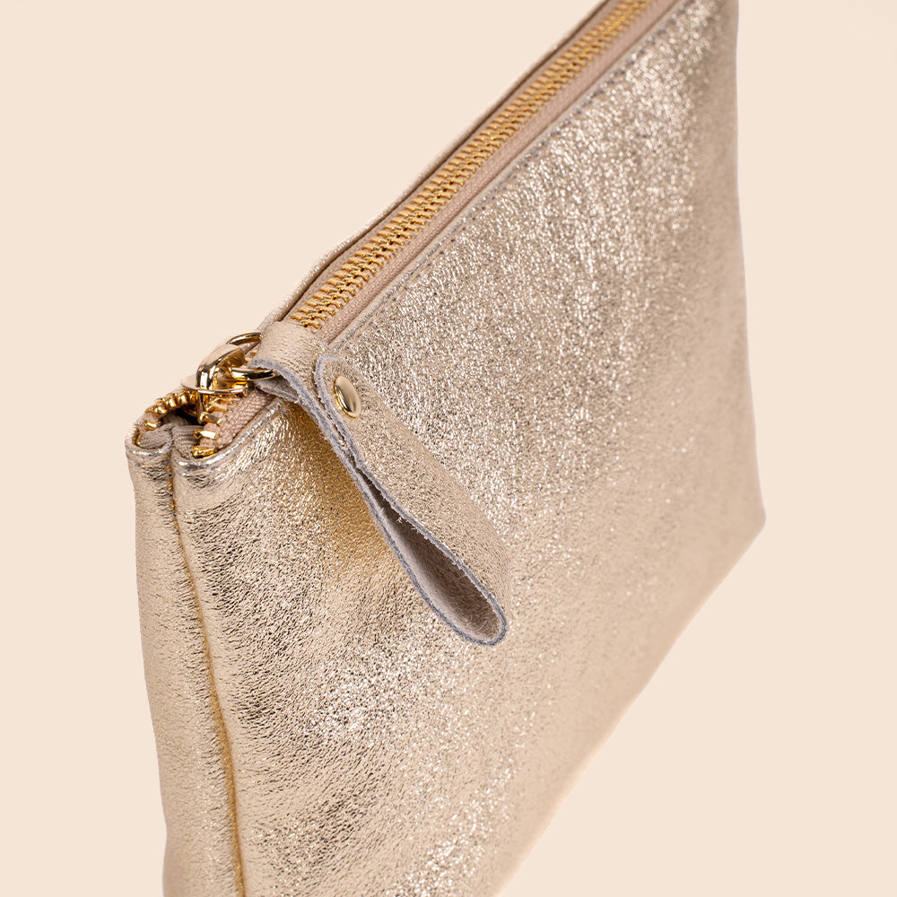 BORSA POCHETTE CON CHIUSURA A ZIP
