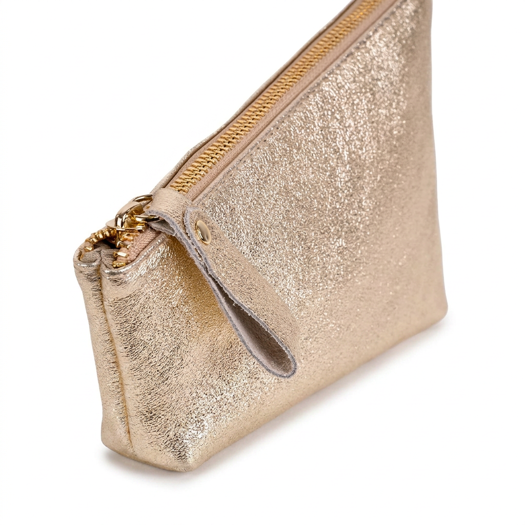 BORSA POCHETTE CON CHIUSURA A ZIP