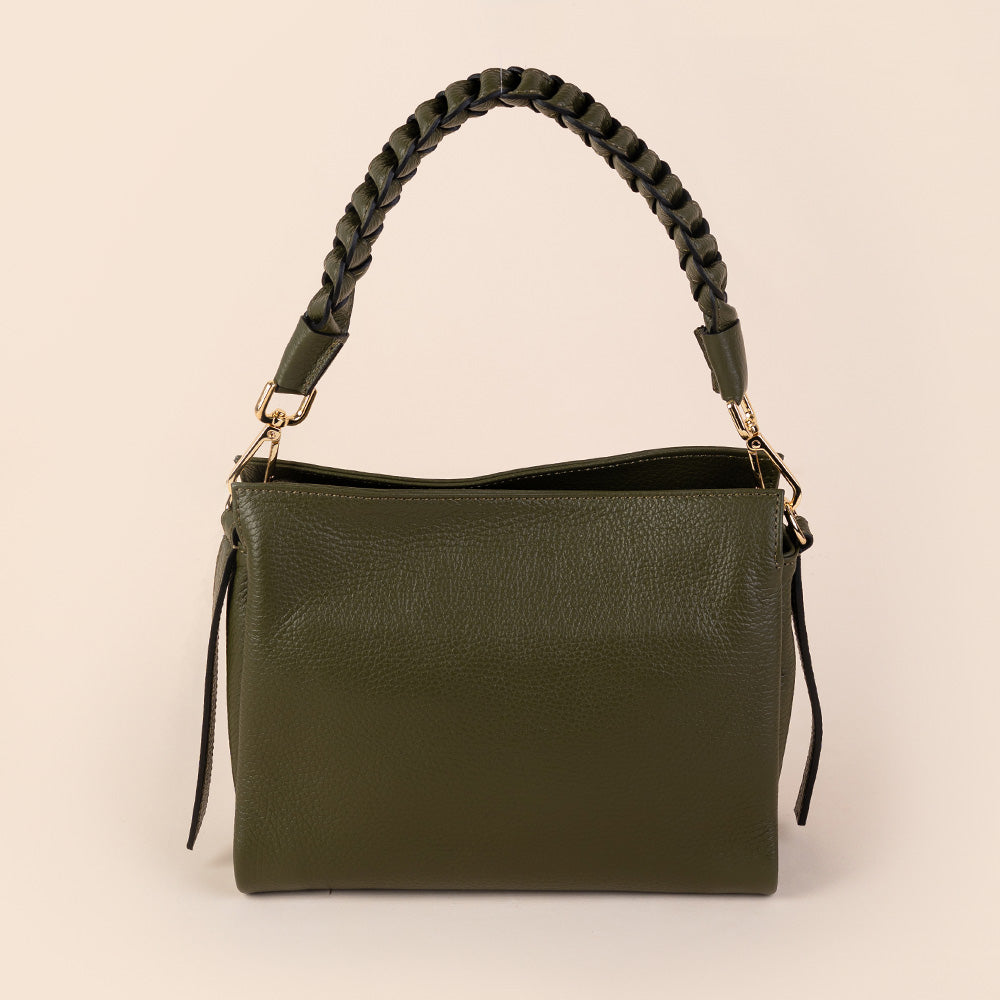 BORSA A MANO CON MANICO TRECCIA