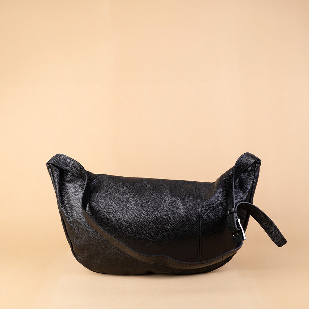BORSA MARSUPIO VERA PELLE CON TRACOLLA FISSA