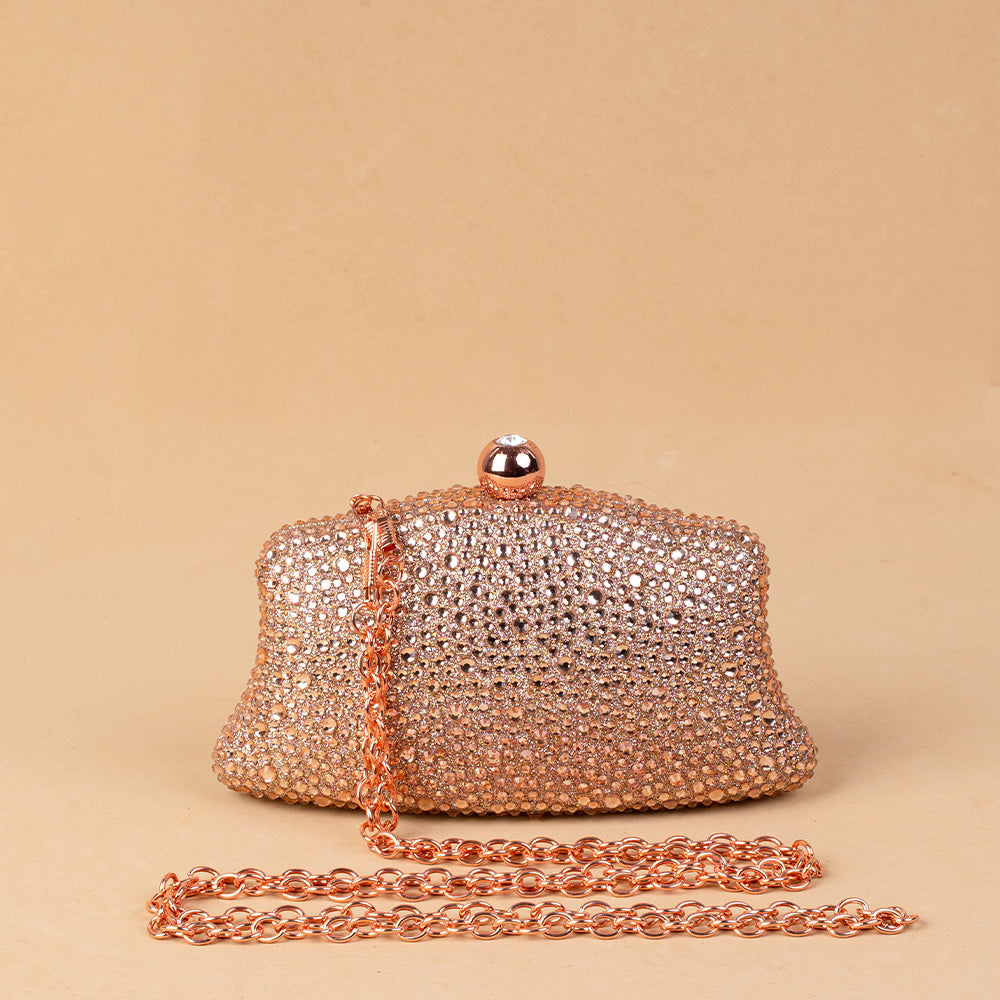BORSA POCHETTE STRASS