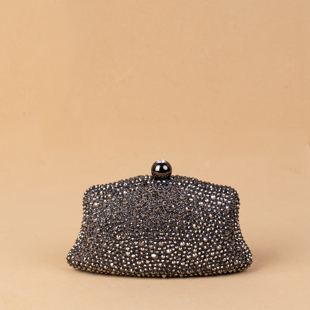 BORSA POCHETTE STRASS