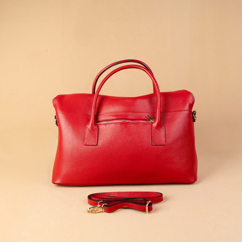 HANDBAG WITH FLAP CLOSURE WITH FLAP AND ZIP