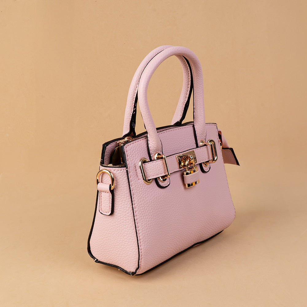 BORSA POCHETTE CON CHIUSURA A LUCCHETTO FOULARD E TRACOLLA
