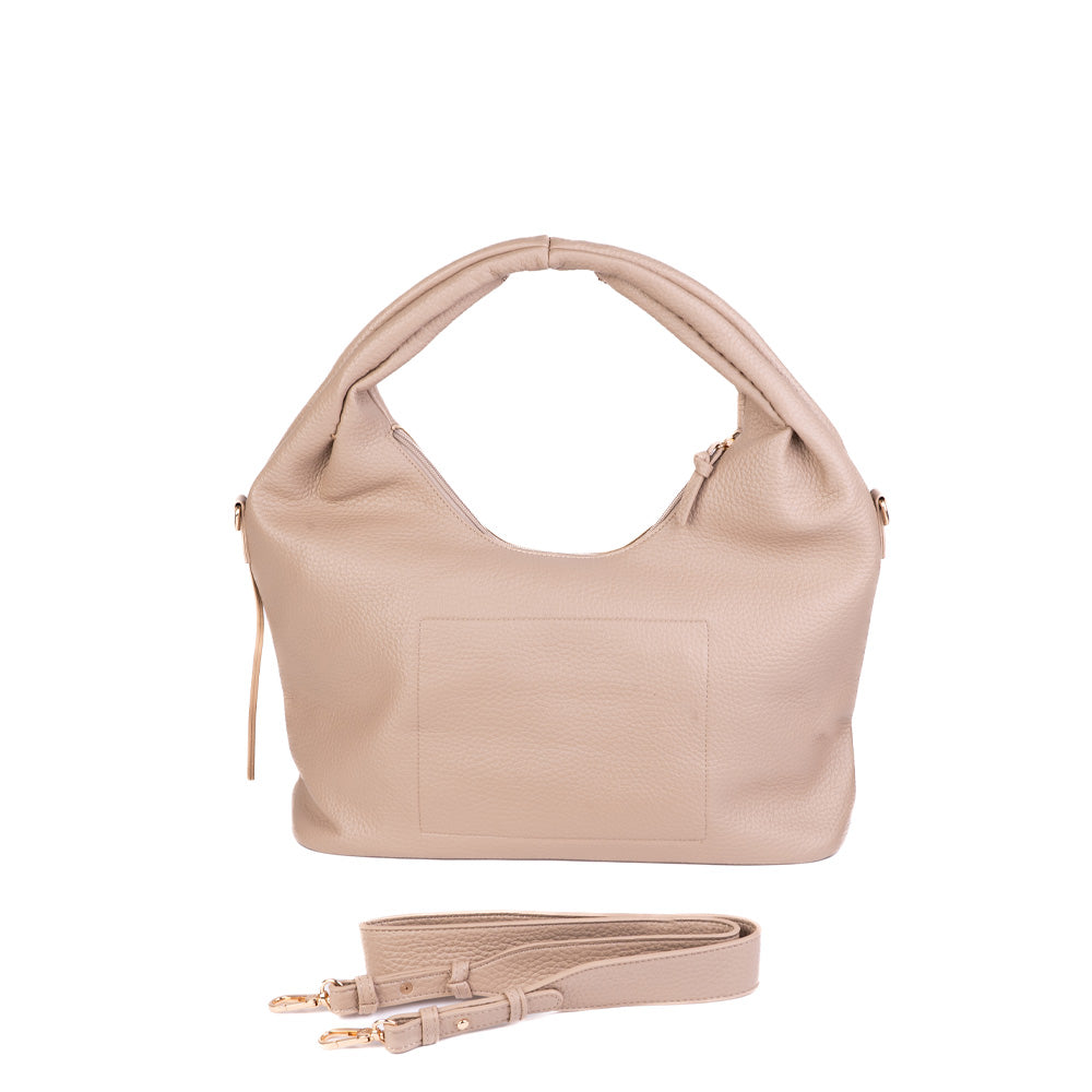 BORSA A SPALLA CON FIORE E TRACOLLA