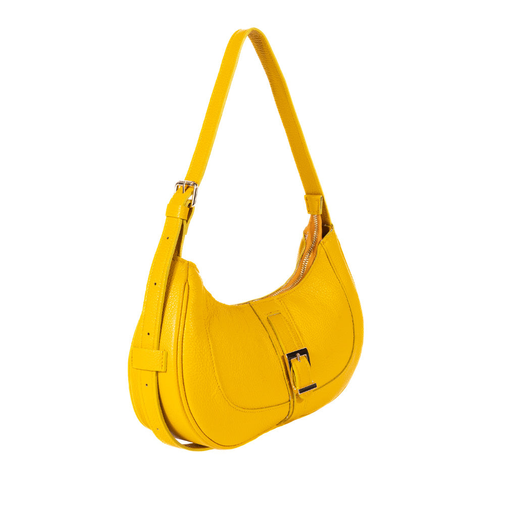 HALF MOON SHOULDER BAG WITH BUCKLE