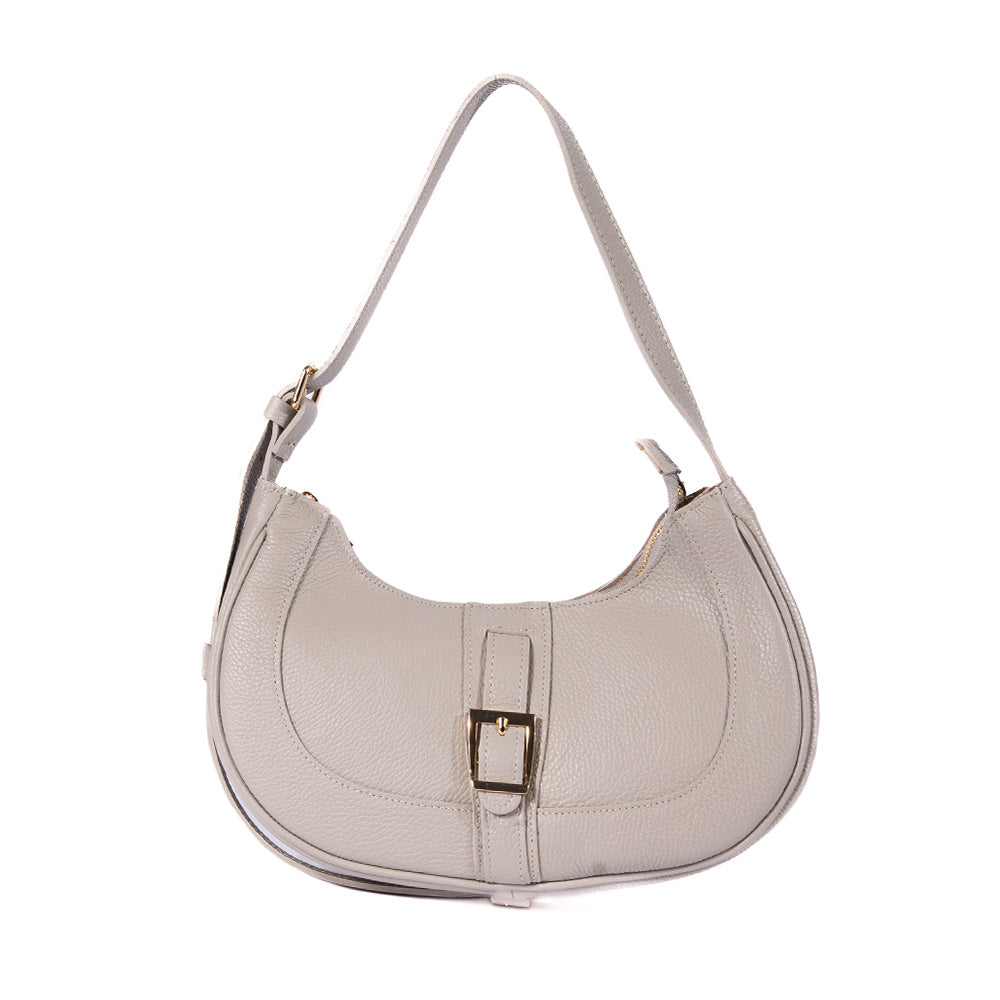 HALF MOON SHOULDER BAG WITH BUCKLE