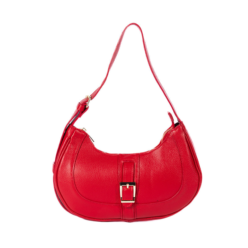 HALF MOON SHOULDER BAG WITH BUCKLE