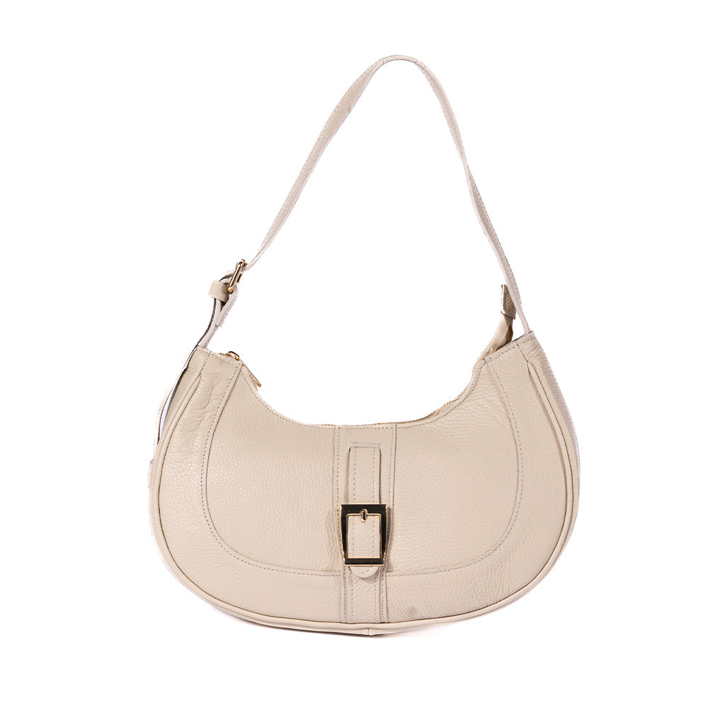 HALF MOON SHOULDER BAG WITH BUCKLE
